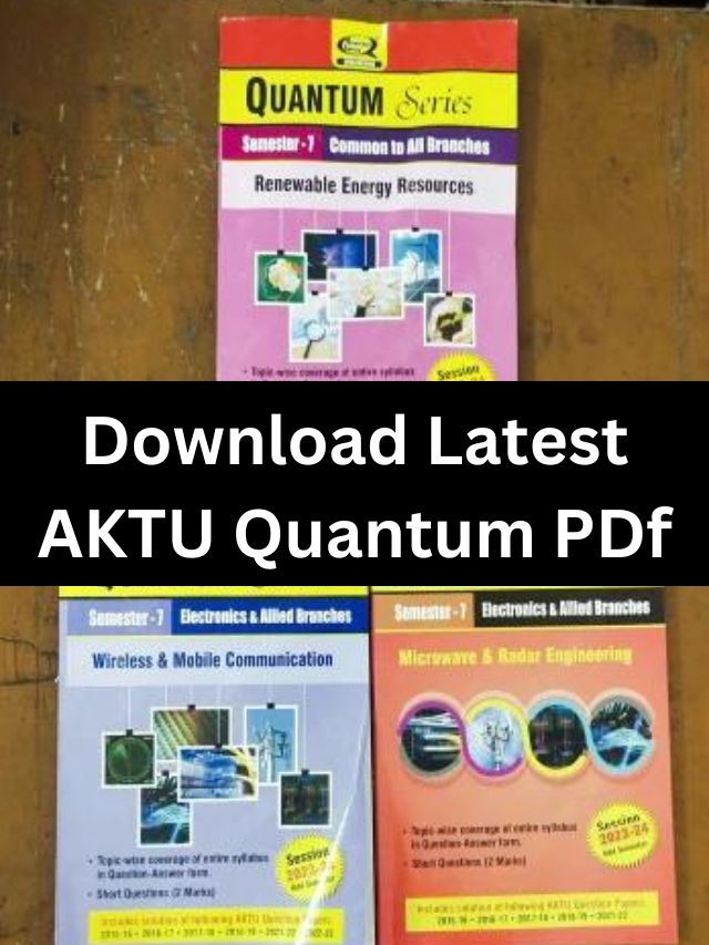 Latest AKTU Quantum online free PDF Download for 2024 Exam