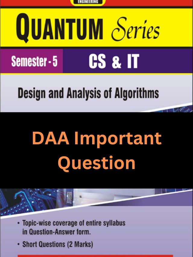 [Unit Wise] DAA Important Questions AKTU for 2024 Exam