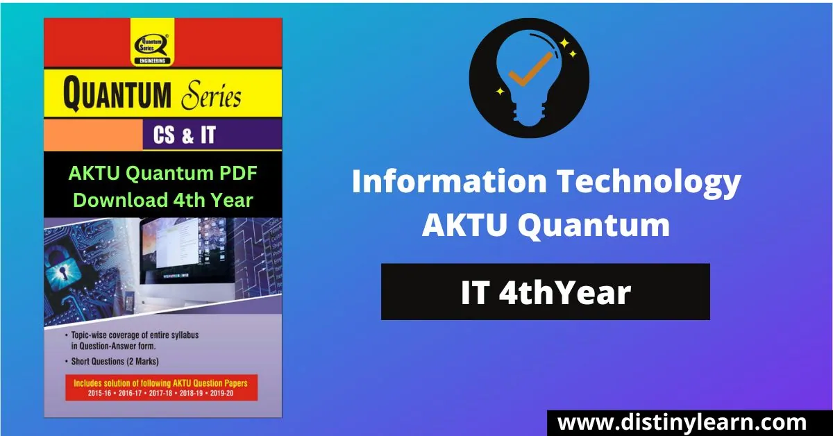 Information Technology AKTU Quantum